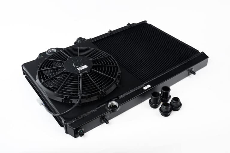CSF Race Mitsubishi Evo Black Full Size Slim High-Performance Radiator - CSF #7075B