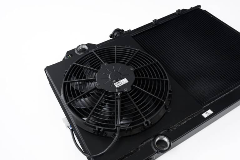 CSF Race Mitsubishi Evo Black Full Size Slim High-Performance Radiator - CSF #7075B