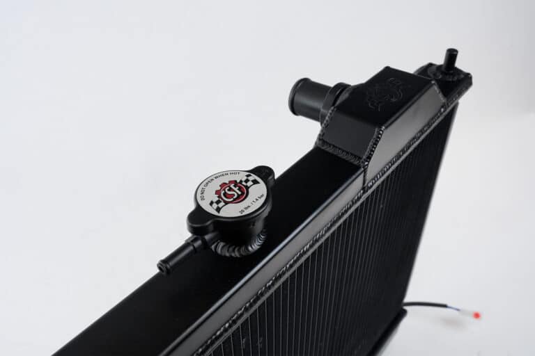 CSF Race Mitsubishi Evo Black Full Size Slim High-Performance Radiator - CSF #7075B