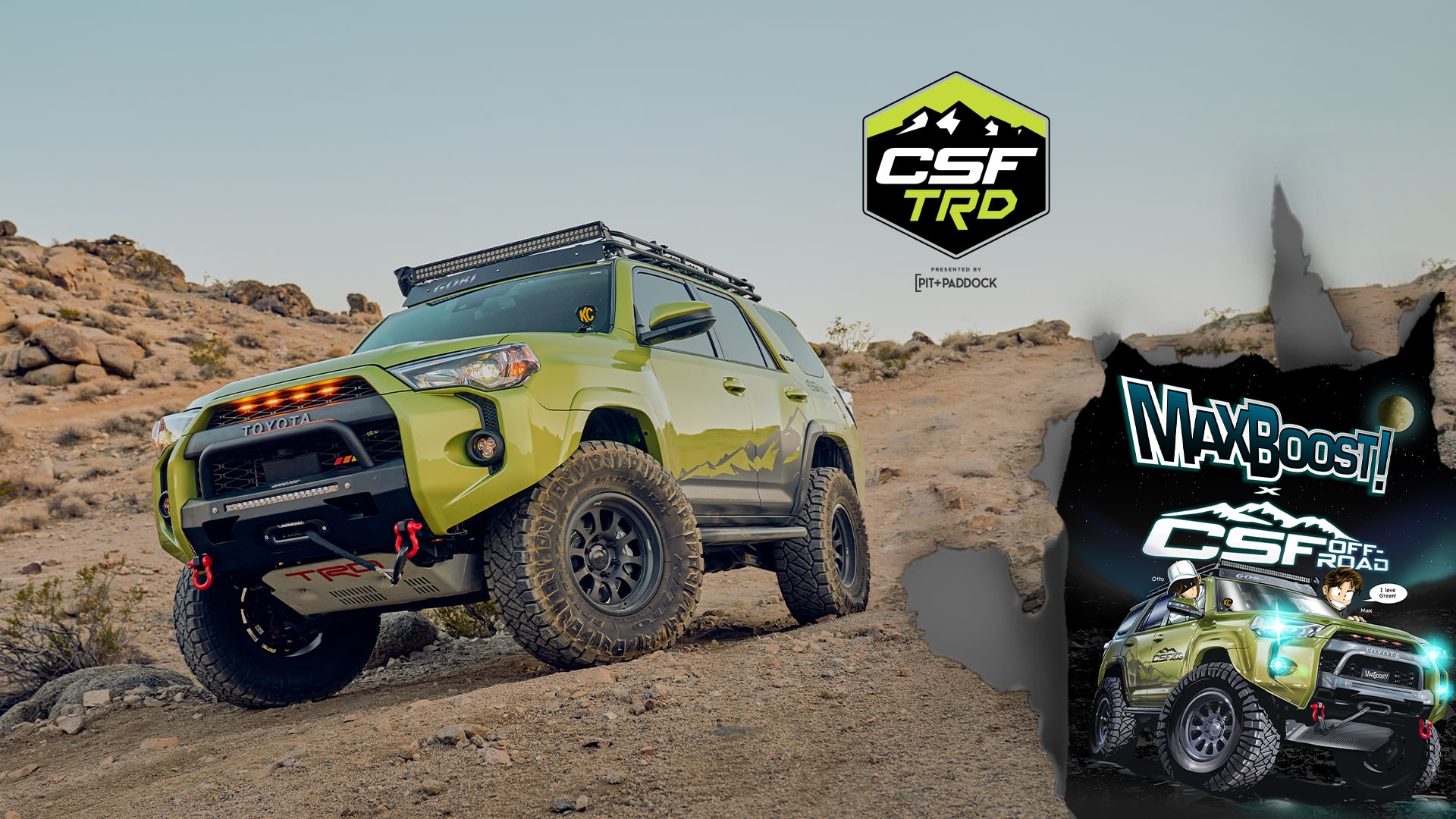Header Image CSF TRD 4Runner - Lime Rush Green - Vehicle Page Feature Image