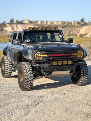 From on-track to off-road, it’s all #COOLEDbyCSF. @thebroncoadventures will be featured at @SEMAshow 2025 running our Heavy-Duty Radiator and Transmission Oil Cooler Kit.